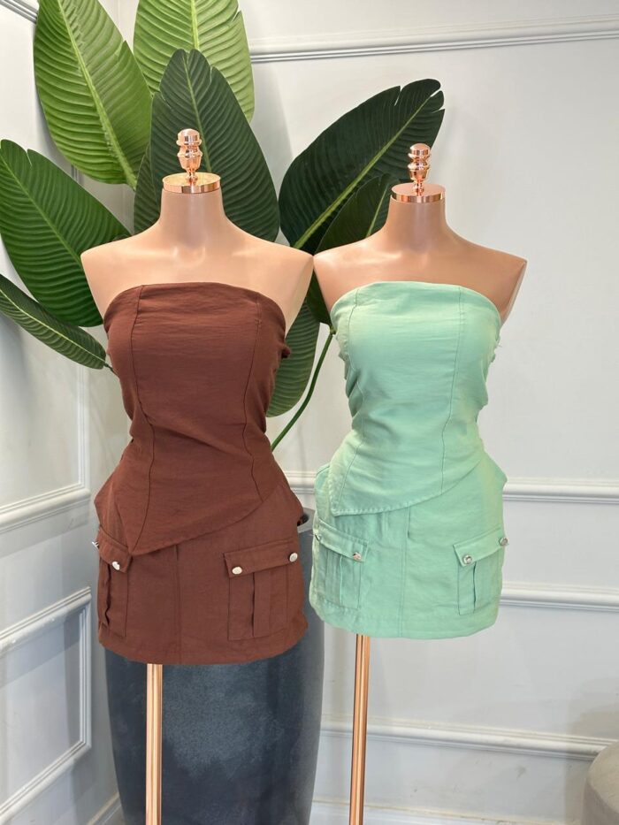 conjunto cropped tomara que caia e shorts luna 337855