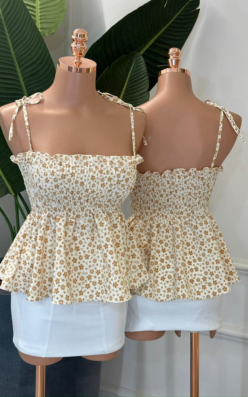 blusa peplum floral rosalia 335998