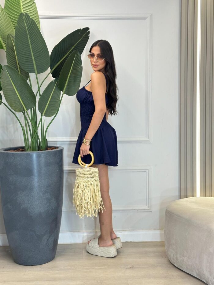 macaquinho curto lastex marina 339675 m, azul marinho macaquinho curto lastex marina 339675 m, azul marinho