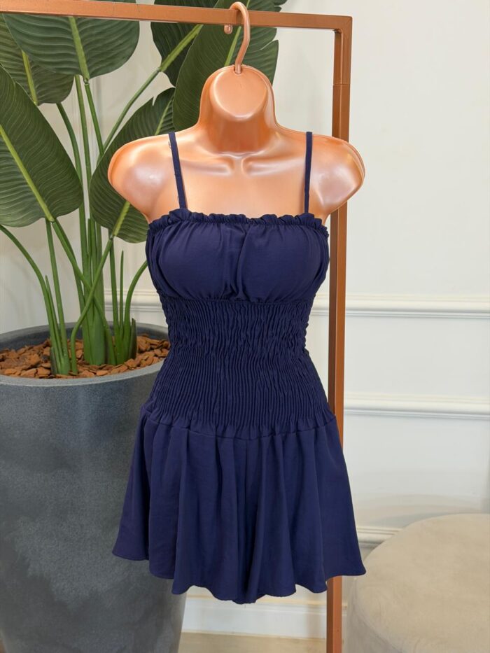 macaquinho curto lastex marina 339675 m, azul marinho macaquinho curto lastex marina 339675 m, azul marinho