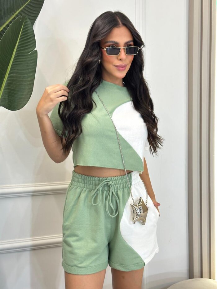 conjunto blusa e shorts milla 341495 conjunto blusa e shorts milla 341495