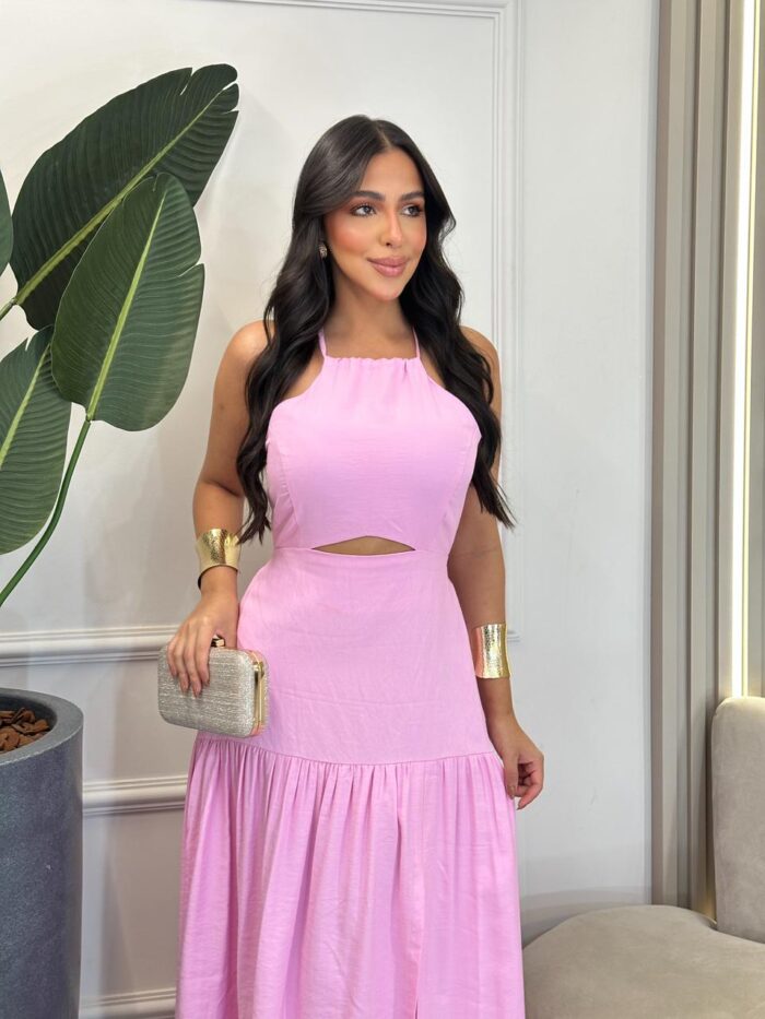 vestido midi amarração nas costas ravilla 340555 m, azul vestido midi amarração nas costas ravilla 340555 m, azul