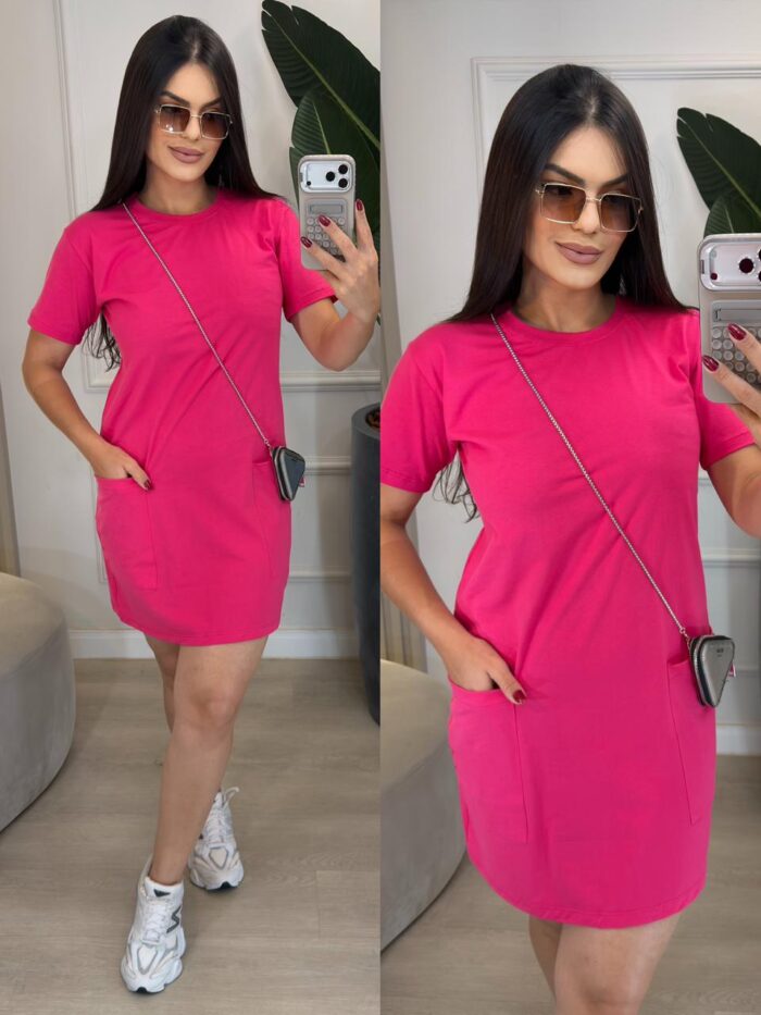 vestido curto lara 338195 m, marrom