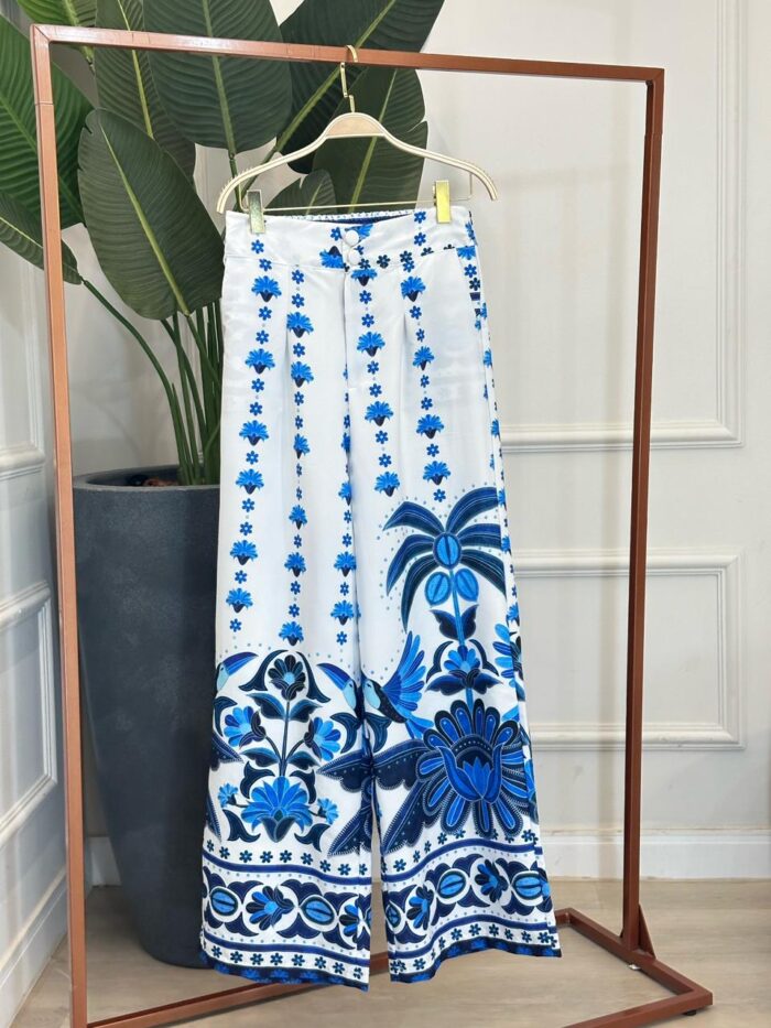 calça pantalona estampada sofia 122516