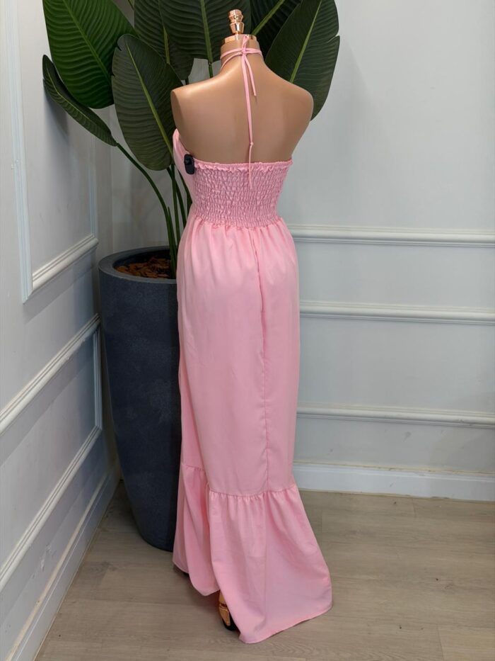 vestido longo amarração no pescoço bia 123995 vestido longo amarração no pescoço bia 123995