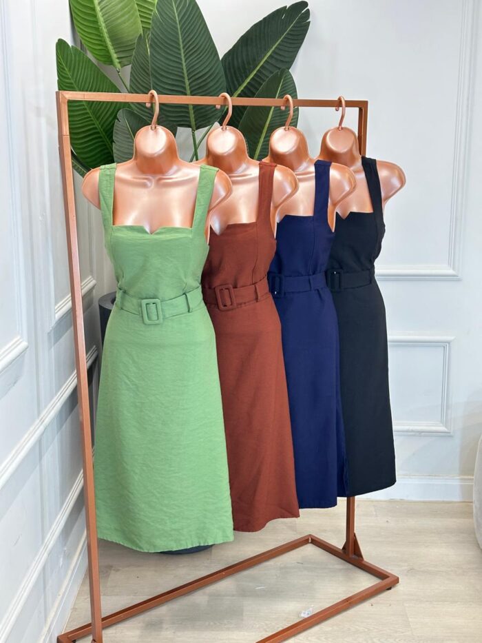 vestido midi alças grossas maria 341605