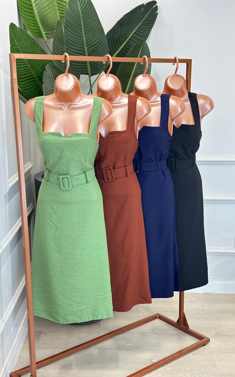 vestido midi alças grossas maria 341605