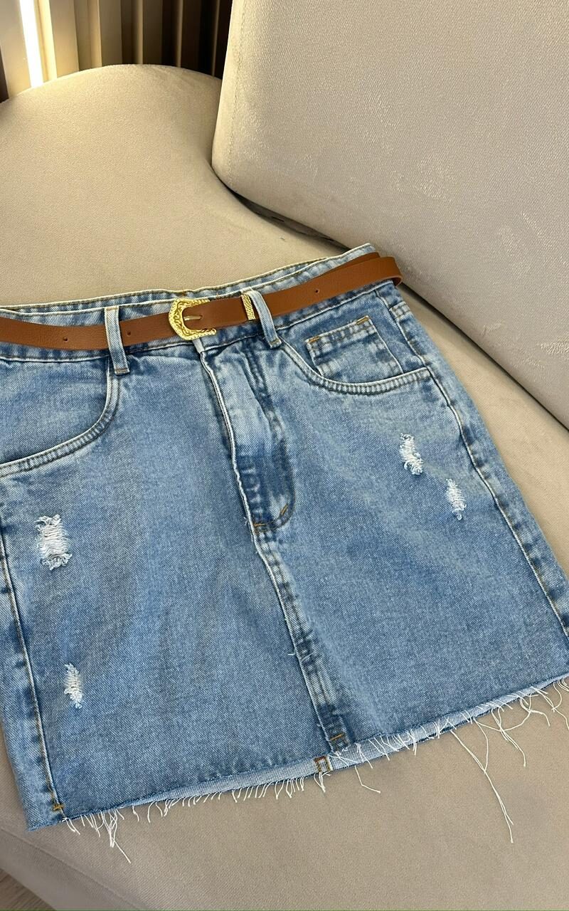 shorts jeans com cinto samira 319765