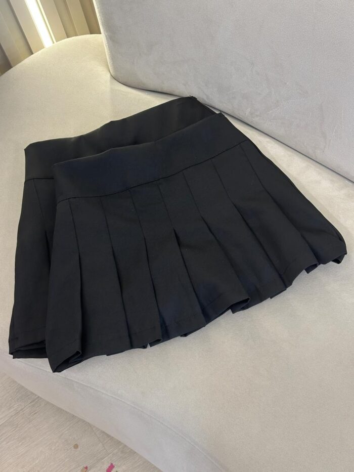 shorts saia colegial preto raquel 345765