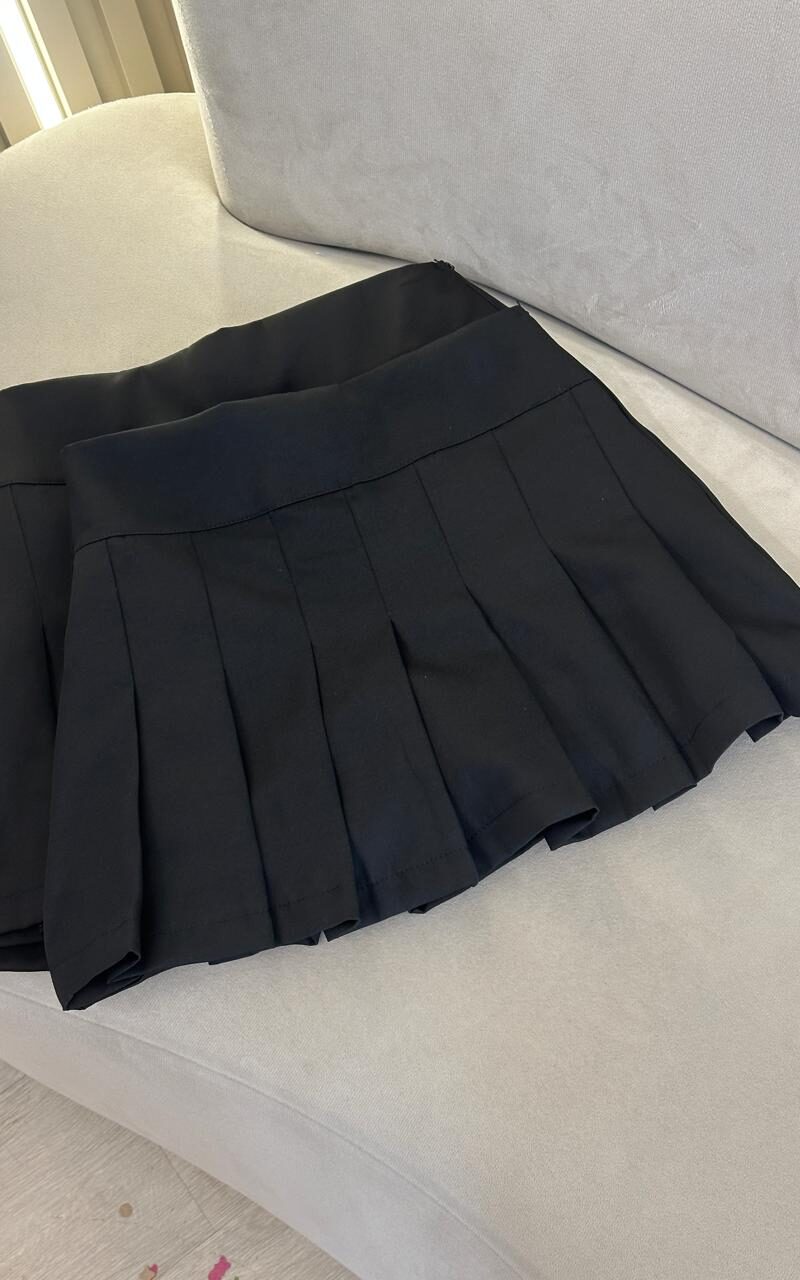 shorts saia colegial preto raquel 345765