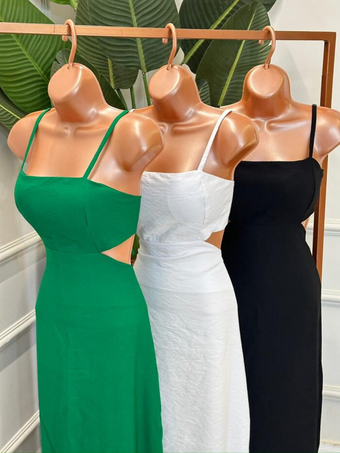 vestido midi amarração nas costas marisa 339385 vestido midi amarração nas costas marisa 339385