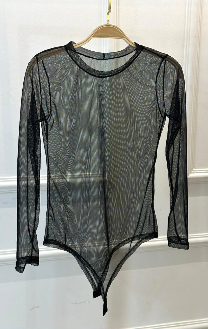 body tule manga longa preto paula 202655