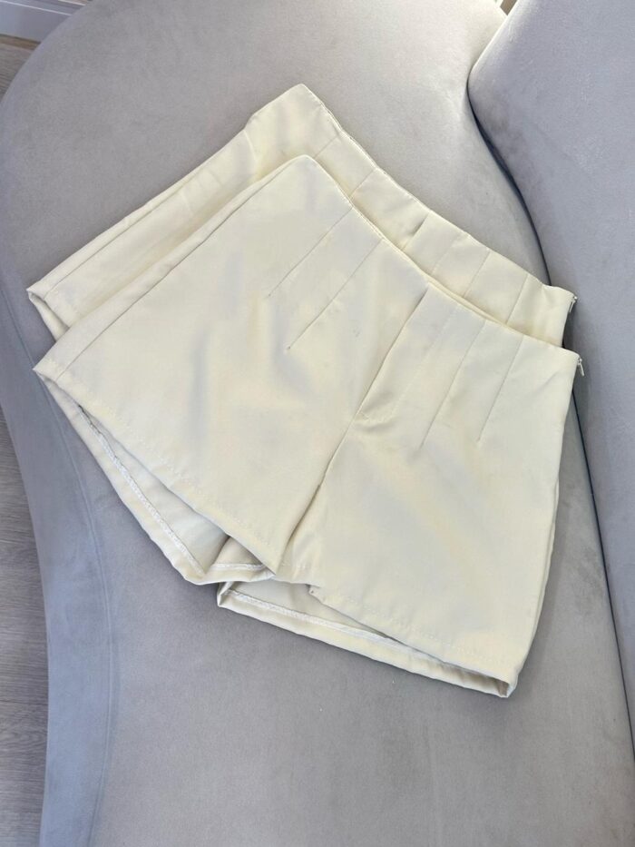 shorts com zíper invisível atena 307655