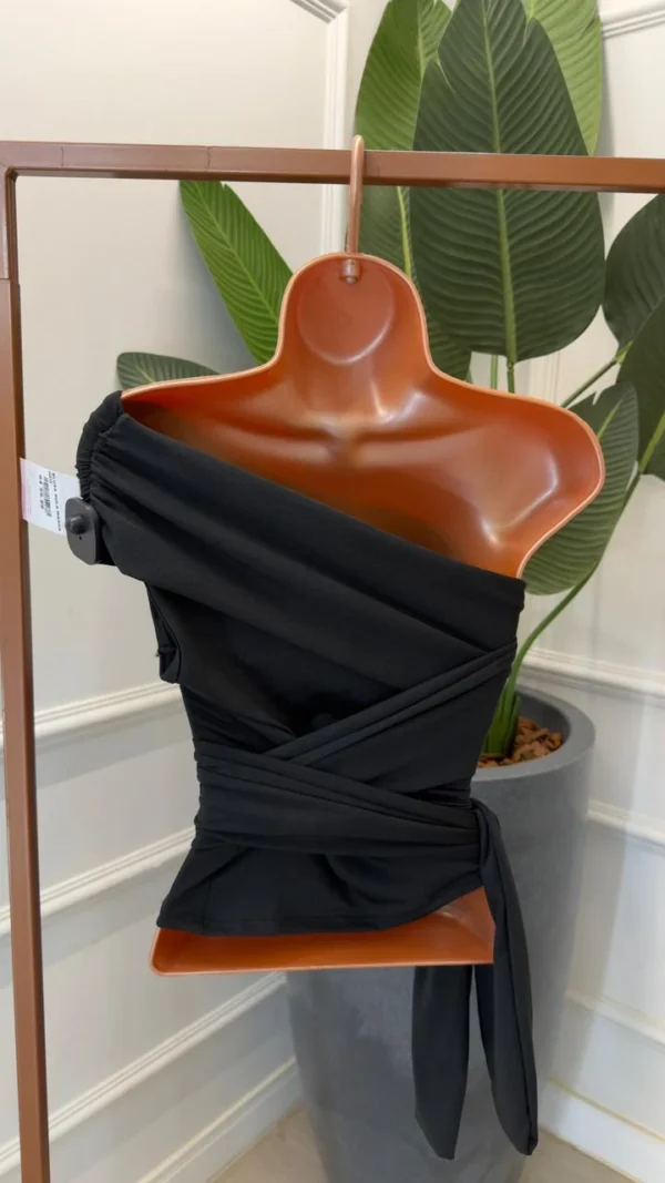 blusa nula manga amarração amaya 355785 blusa nula manga amarração amaya 355785