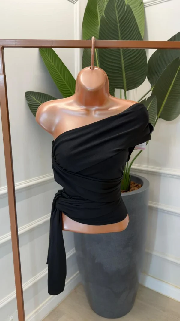 blusa nula manga amarração amaya 355785 blusa nula manga amarração amaya 355785