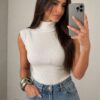 blusa gola alta canelada essential blusa gola alta canelada essential