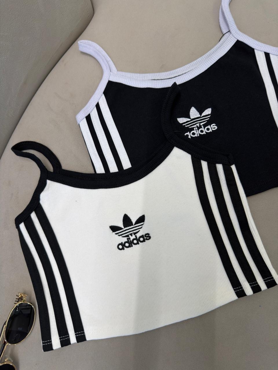 cropped de alcinha inspiraÇÃo adidas katia