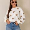 blusa moletom coraÇÕes edilene