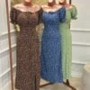 vestido mid brisa de mar serena marrom
