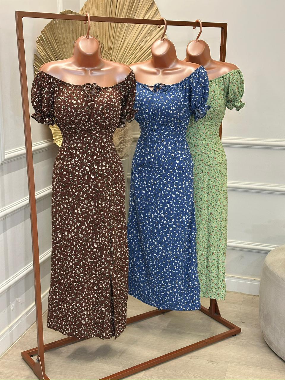 vestido mid brisa de mar serena marrom