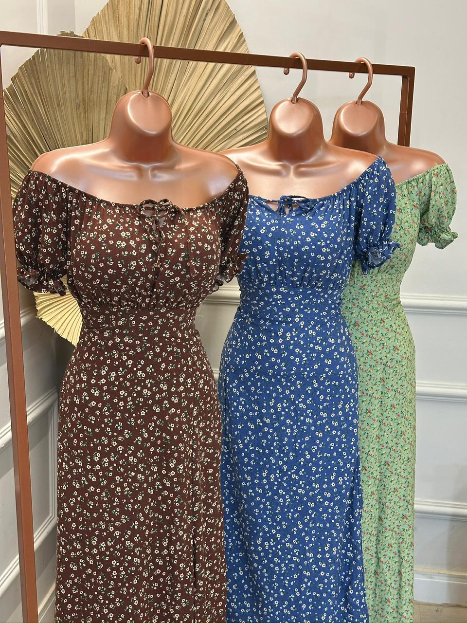 vestido mid brisa de mar serena marrom