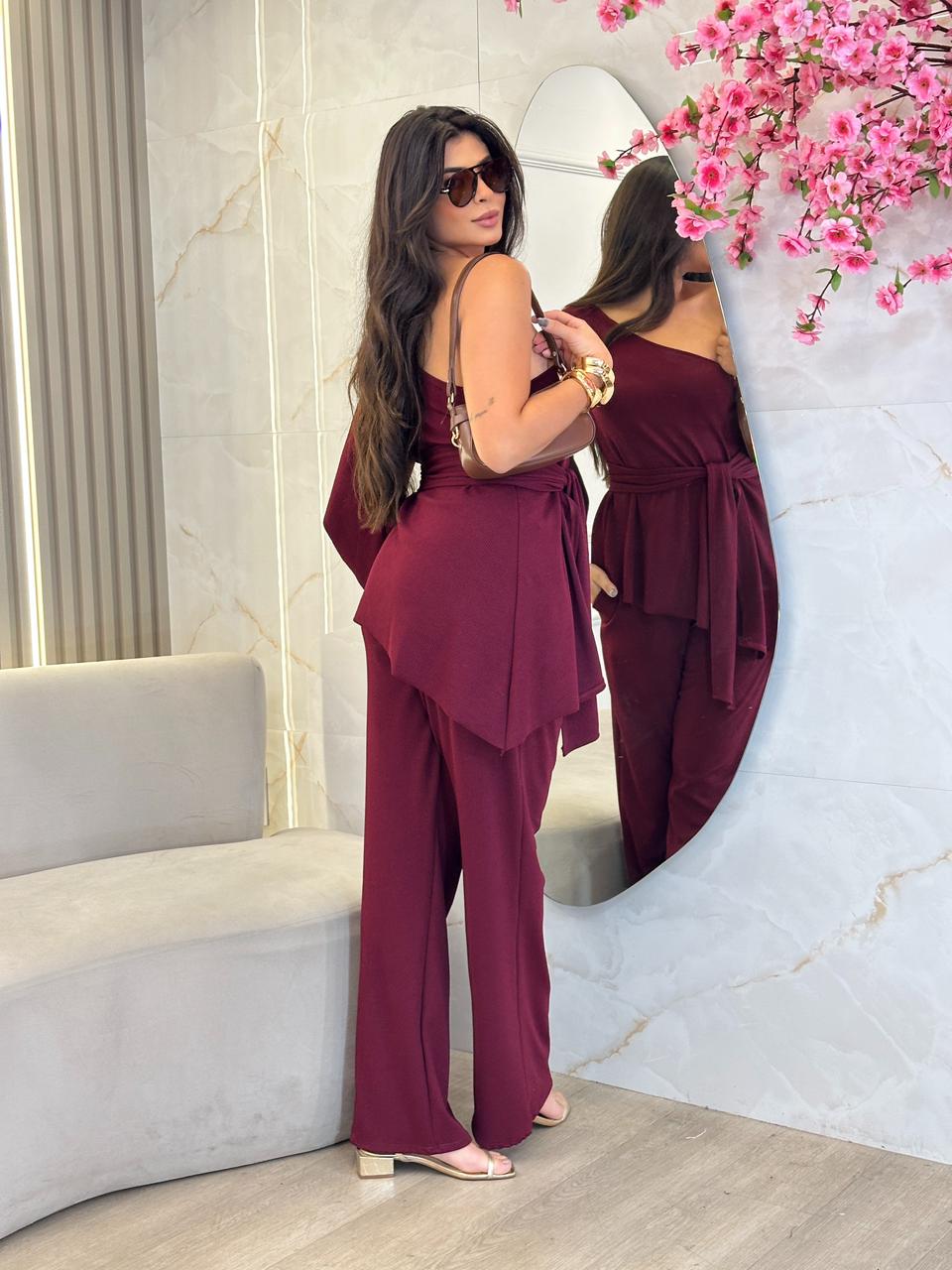 conjunto 2 peÇas jasmine marsala