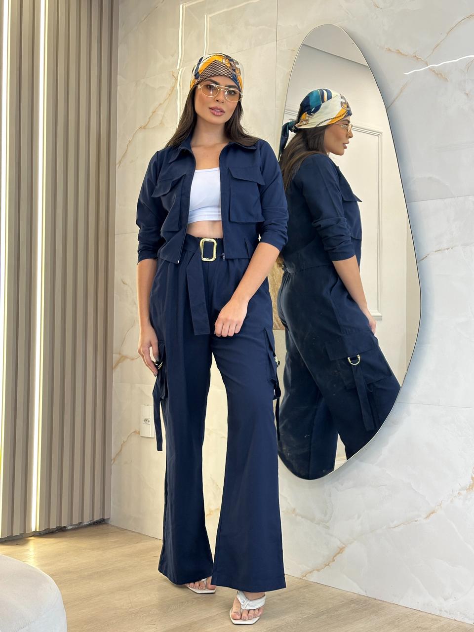 conjunto 2 peÇas manuela azul marinho