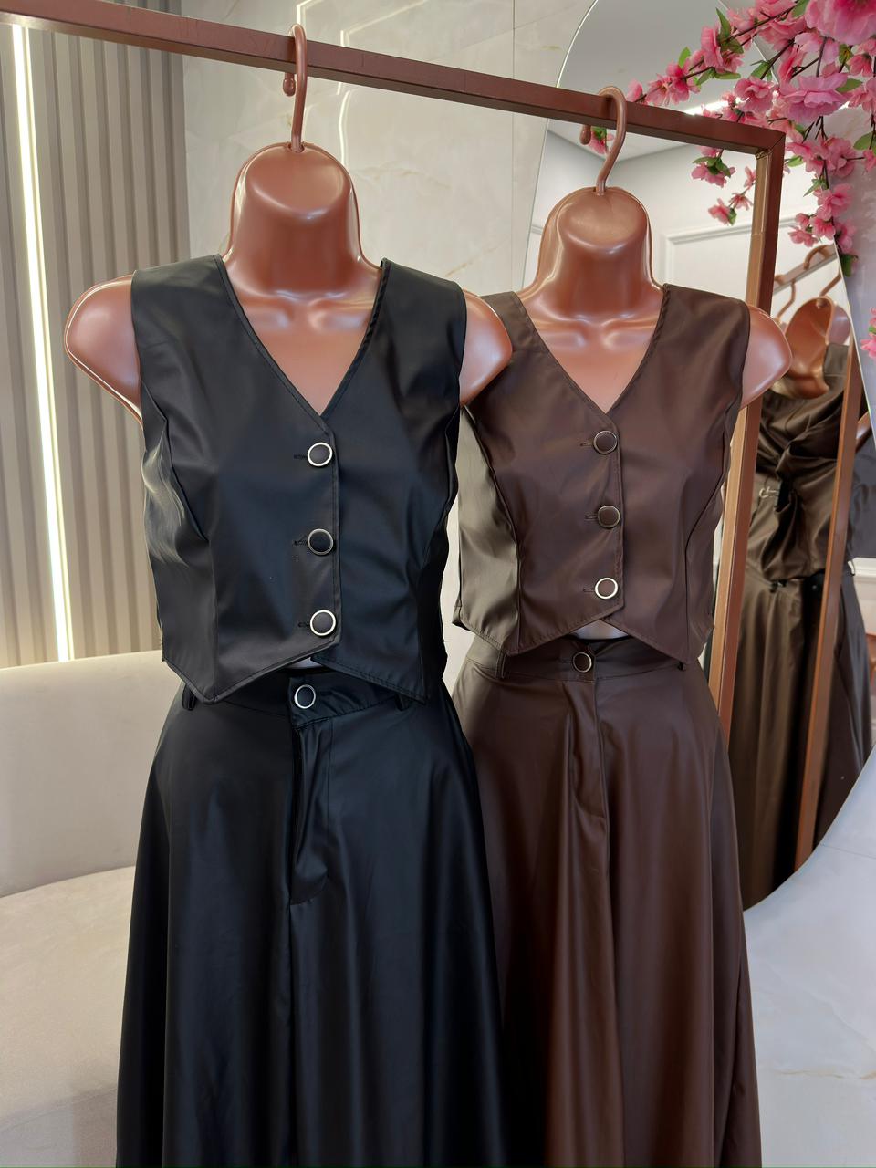 conjunto xadrex nicole marrom
