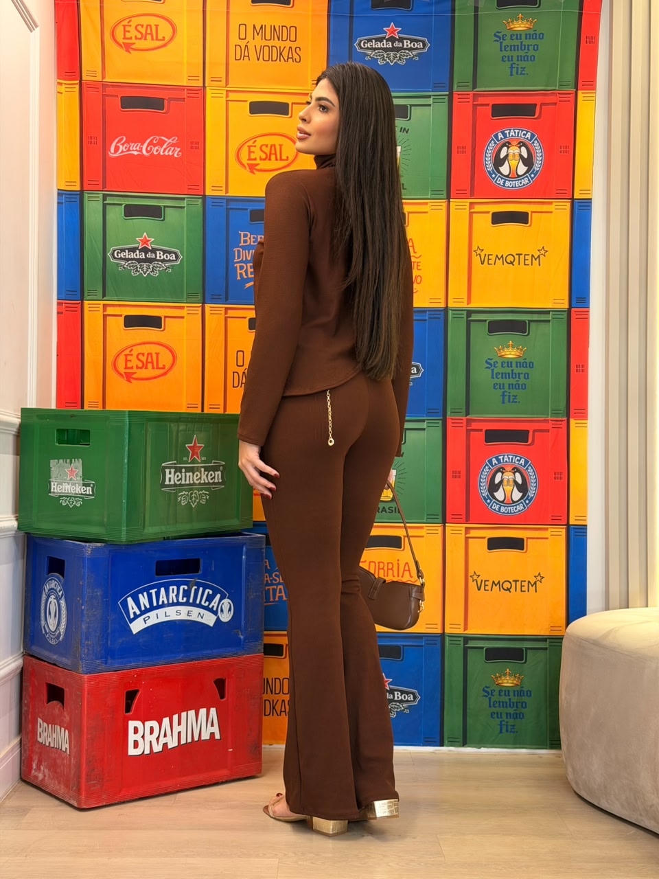 conjunto 2 peÇas assimÉtrico karol marrom conjunto 2 peÇas assimÉtrico karol marrom