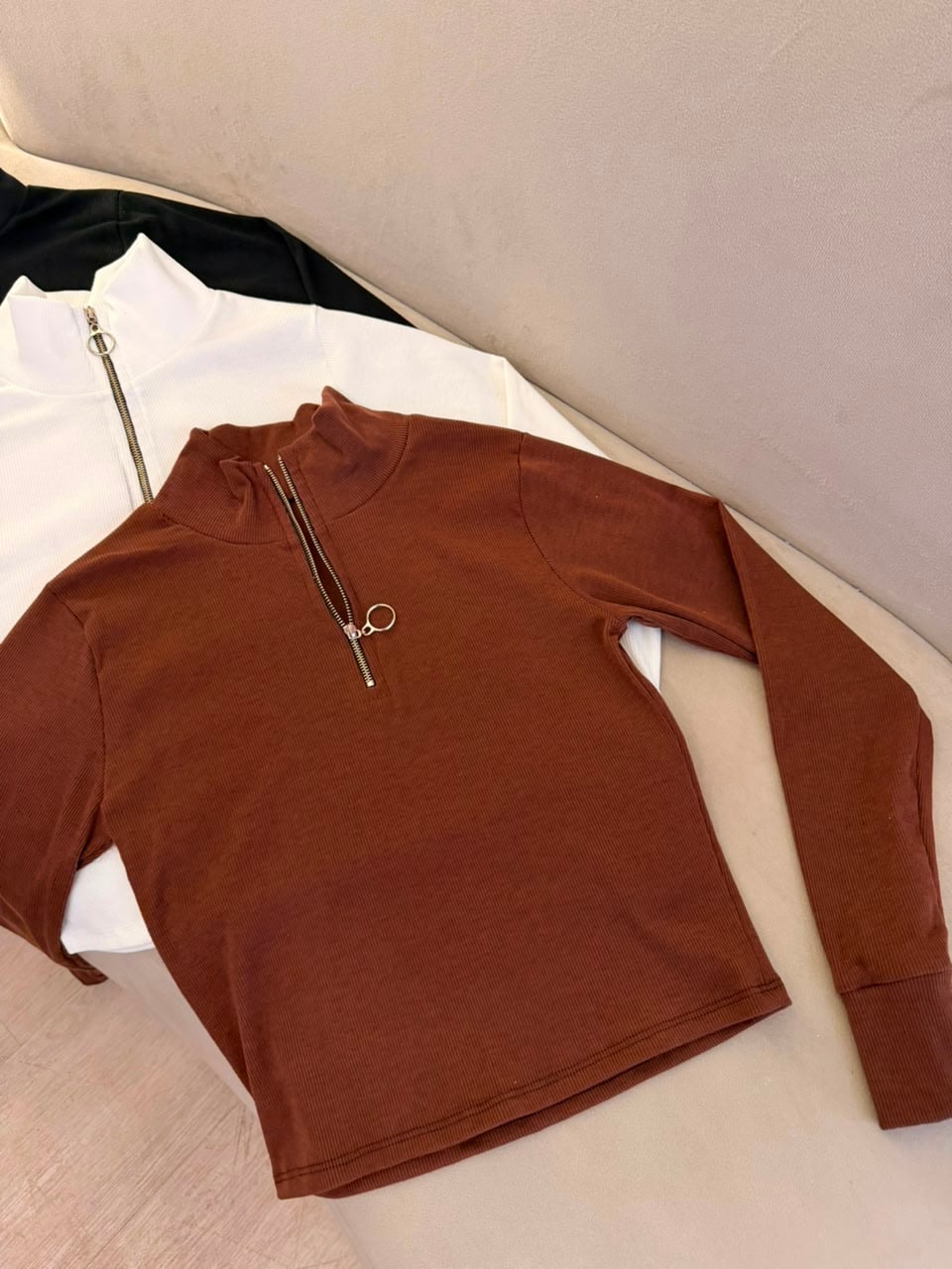 cropped manga longa olivia
