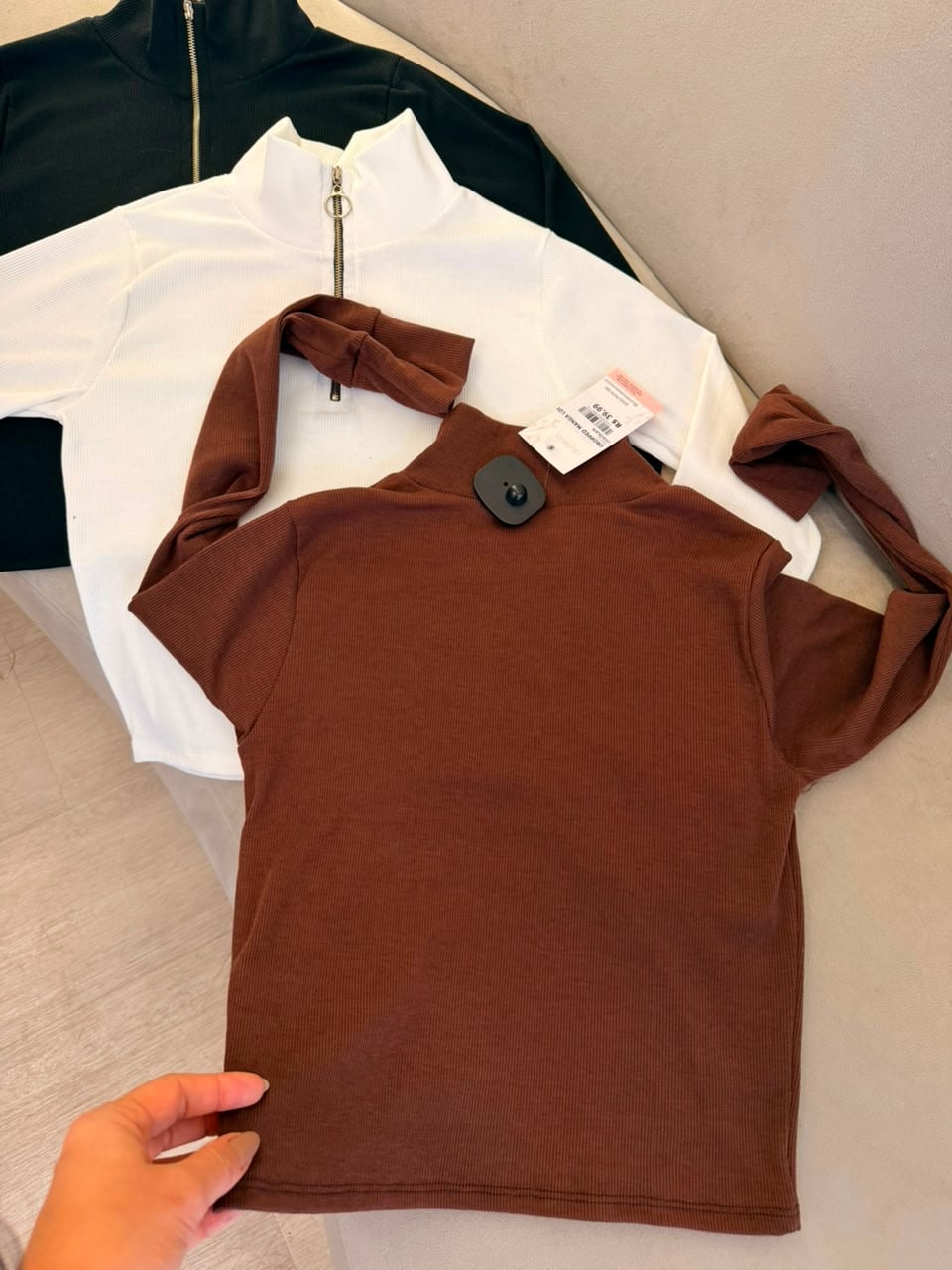 cropped manga longa olivia