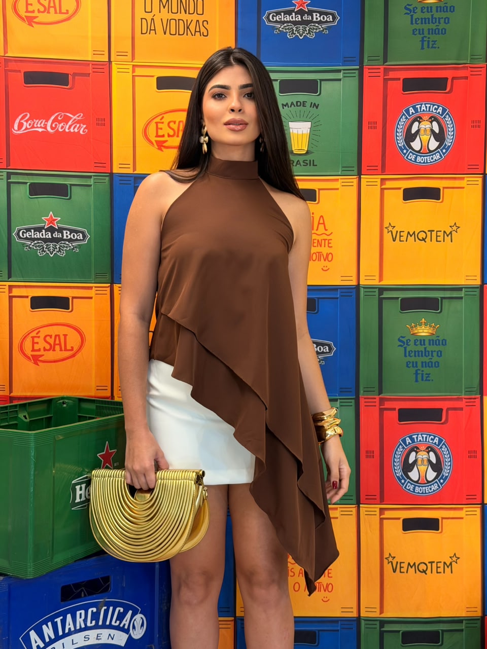 bata assimetrica alira marrom