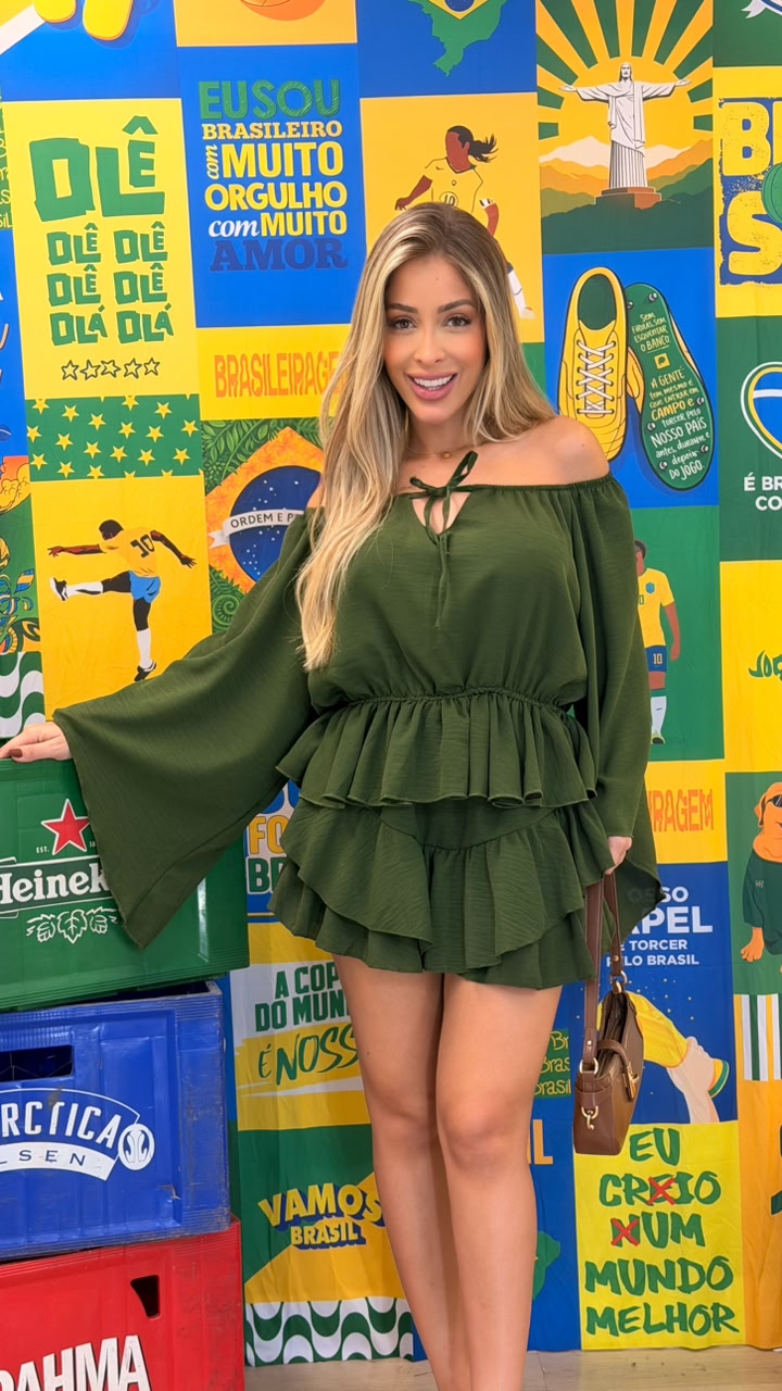 conjunto 2 peÇas ombro a ombro verde conjunto 2 peÇas ombro a ombro verde