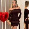 vestido com calda kiezia preto