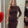 vestido curto de suplex janayna branco