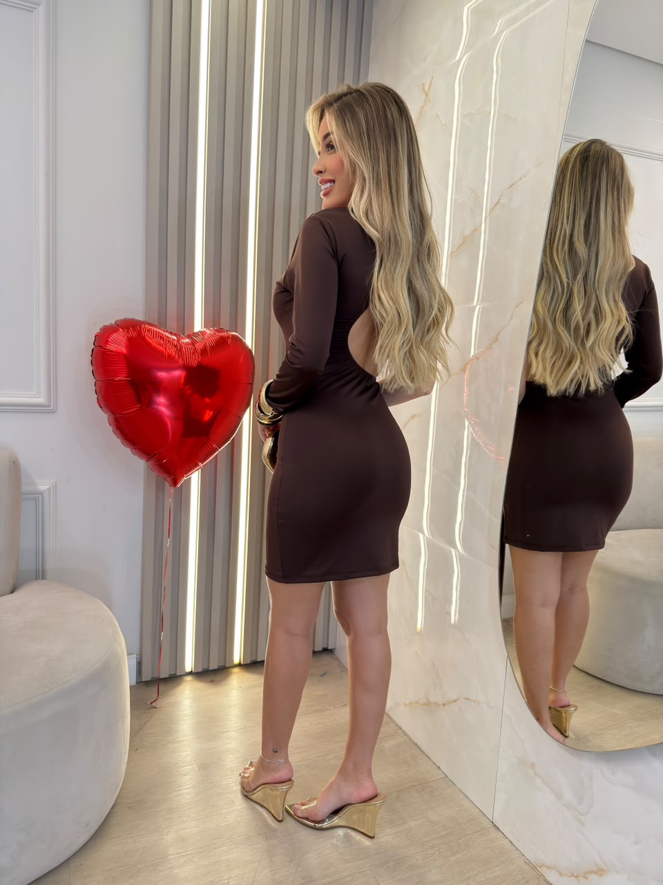vestido curto de suplex janayna branco