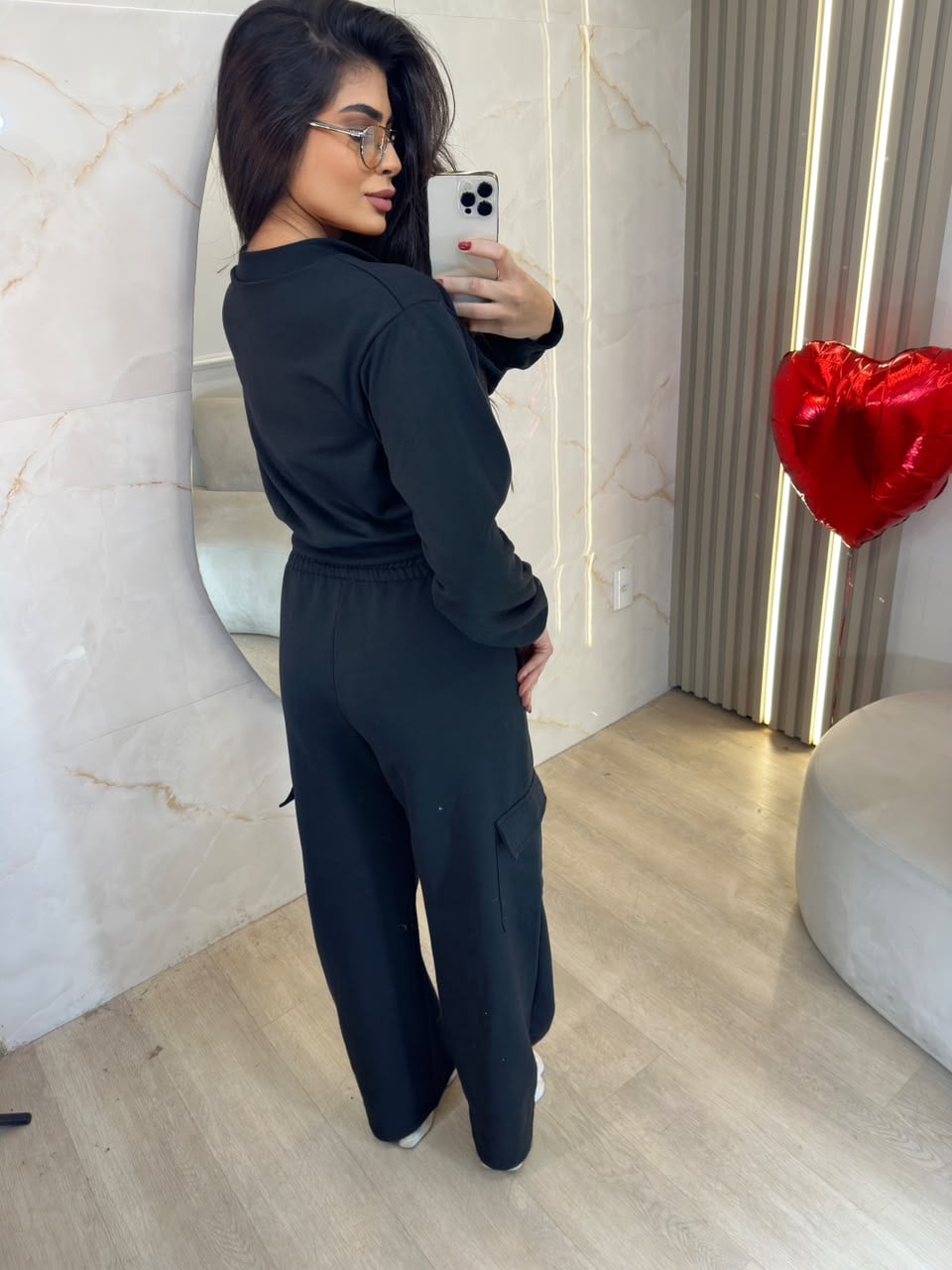 conjunto de moletom isadora preto
