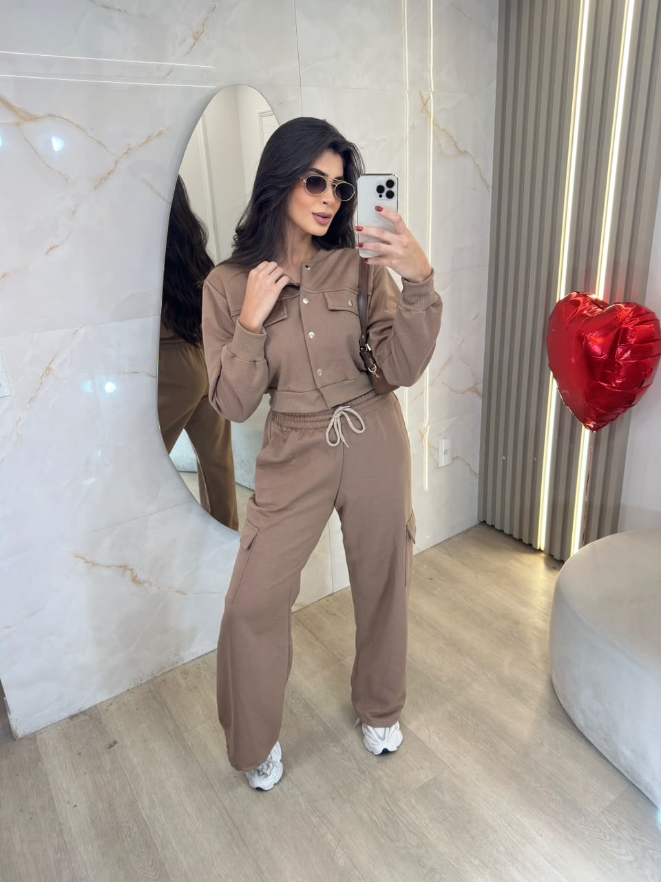 conjunto de moletom isadora nude