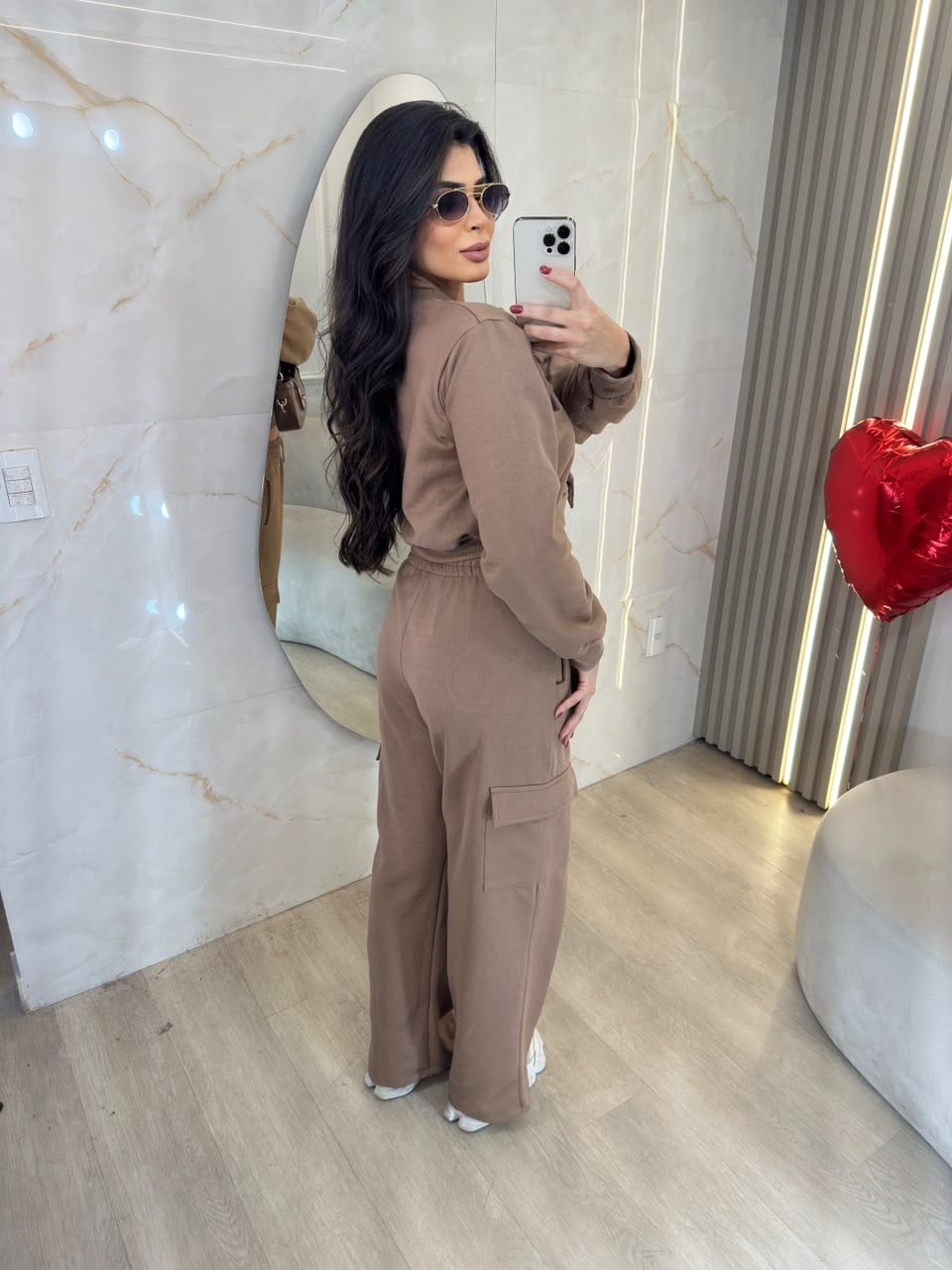 conjunto de moletom isadora nude