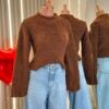 blusa teddy marrom blusa teddy marrom