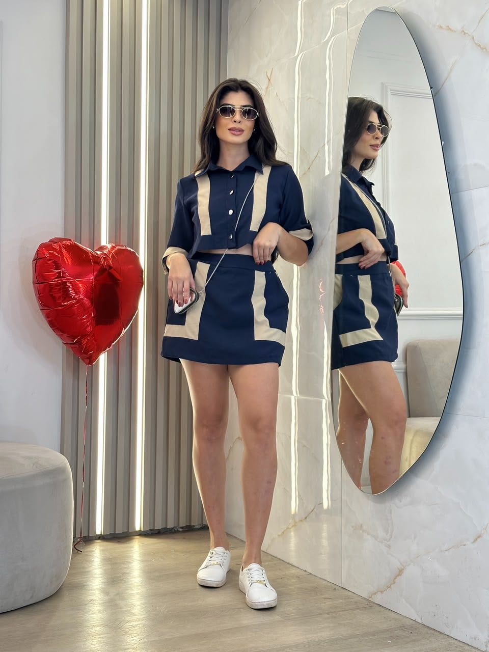 conjunto 2 peÇas curto tania verde