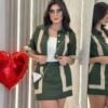 conjunto 2 peÇas curto tania verde