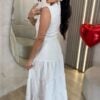 vestido mid com botÕes lorrayne preto